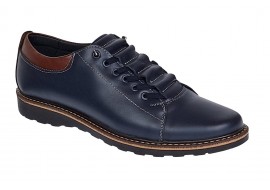 Pantofi casual barbati din piele naturala Corsa Bleumarin GKR107BL